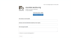 Desktop Screenshot of coursier.aouka.org
