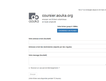 Tablet Screenshot of coursier.aouka.org